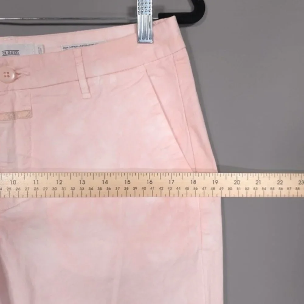 NWOT CLOSED Women's Pants 28 JACK Tye Dye Straight Leg‎ PIMA COTTON Pink